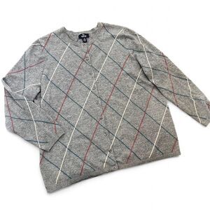 Preppy Lands’ End Plus Size Cashmere Cardigan Sweater